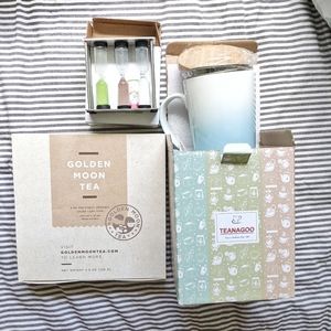 Teanangoo ceramic steeping mug gift set